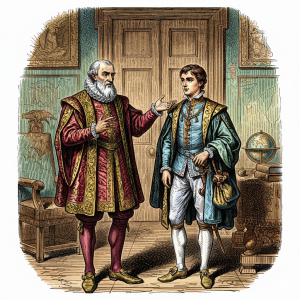 Polonius advising Laertes from Hamlet.